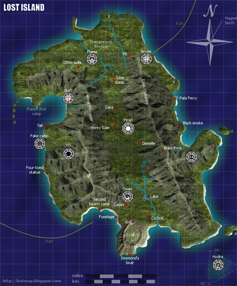 Mapa isla de perdidos